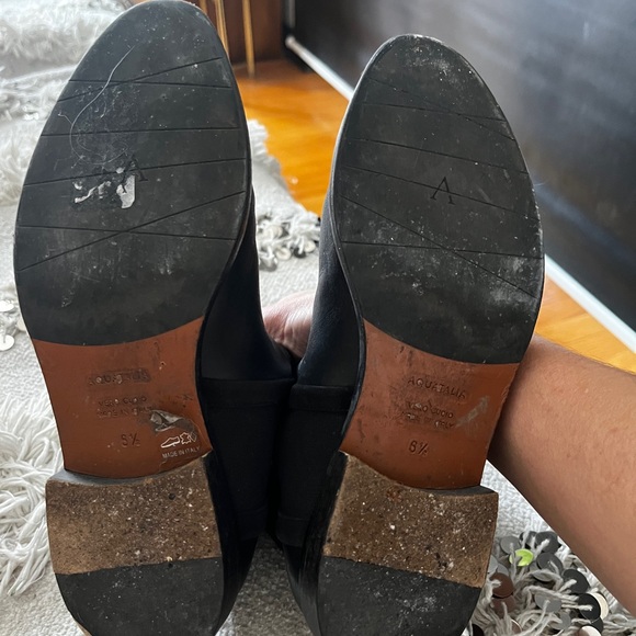 Aquatalia 6.5 black Leather Chelsea Boots - Picture 4 of 4